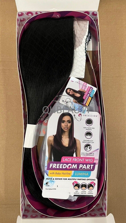 Obsession Synthetic Lace Front Free Part Hand Tied Straight Hair Wig - LUMINA