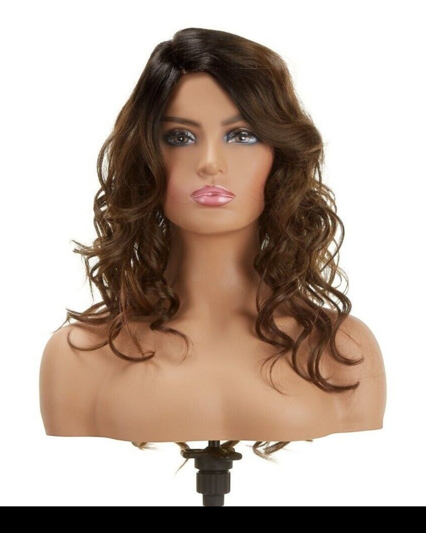 Impression Synthetic Invisible Part Lace Front Long Curly Hair Wig Alexis