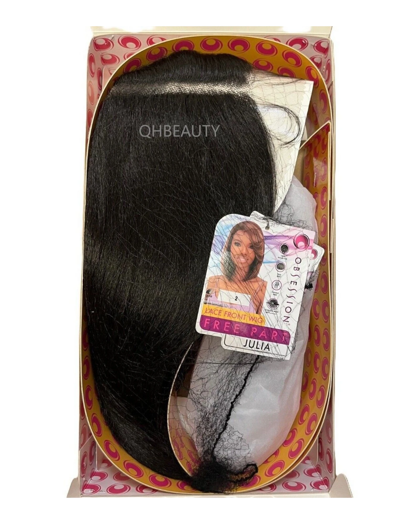 Obsession Synthetic Bob Lace Front Free Part 100% Hand Tied Hair Wig - JULIA