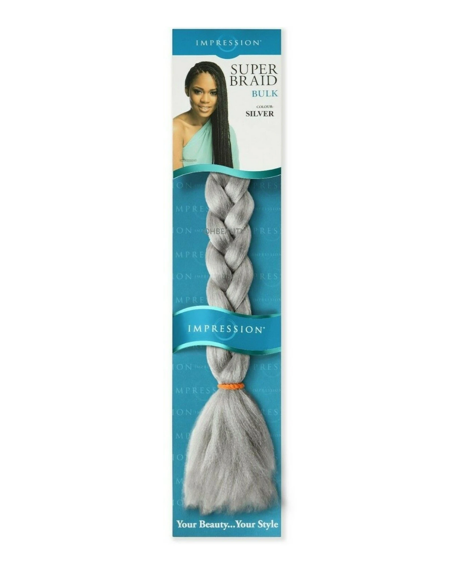 Impression Synthetic Natural Long Ultra Crochet Hair Extensions Super Braid 86"