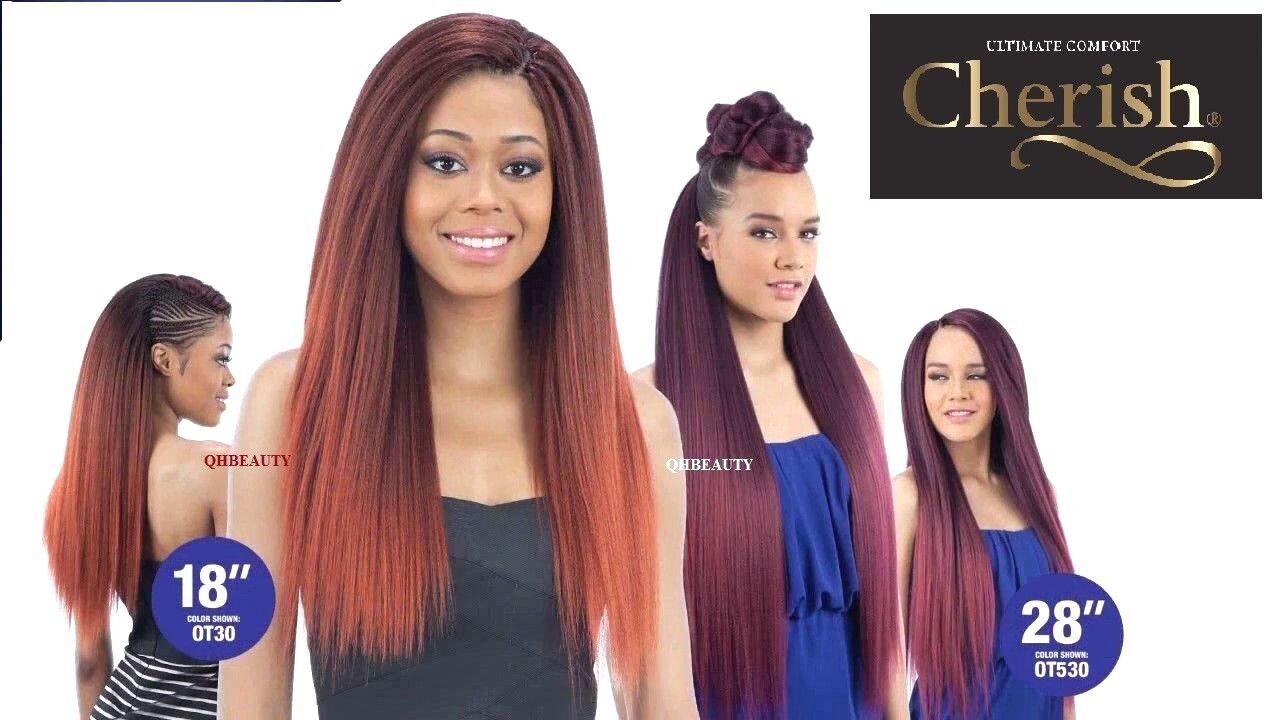 CHERISH SYNTHETIC YAKY LONG STRAIGHT HAIR EXTENSIONS 2 X YAAS BRAIDS 20'' - 28''