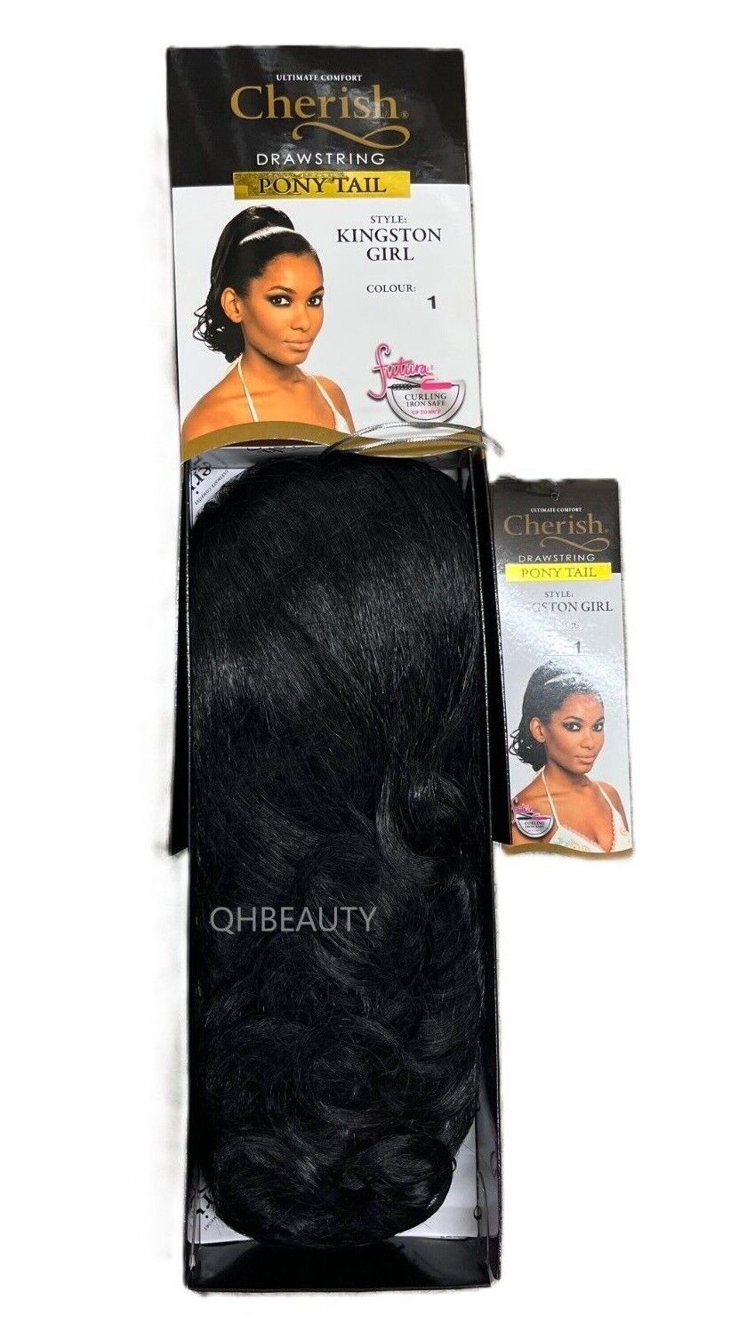 Cherish Synthetic Drawstring Curly Hair Extension Ponytail - Kingston Girl