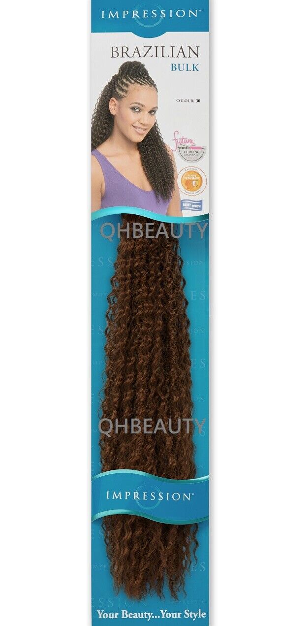 IMPRESSION SYNTHETIC CROCHET LONG HAIR EXTENSION BRAIDS - BRAZILIAN 20 INCH