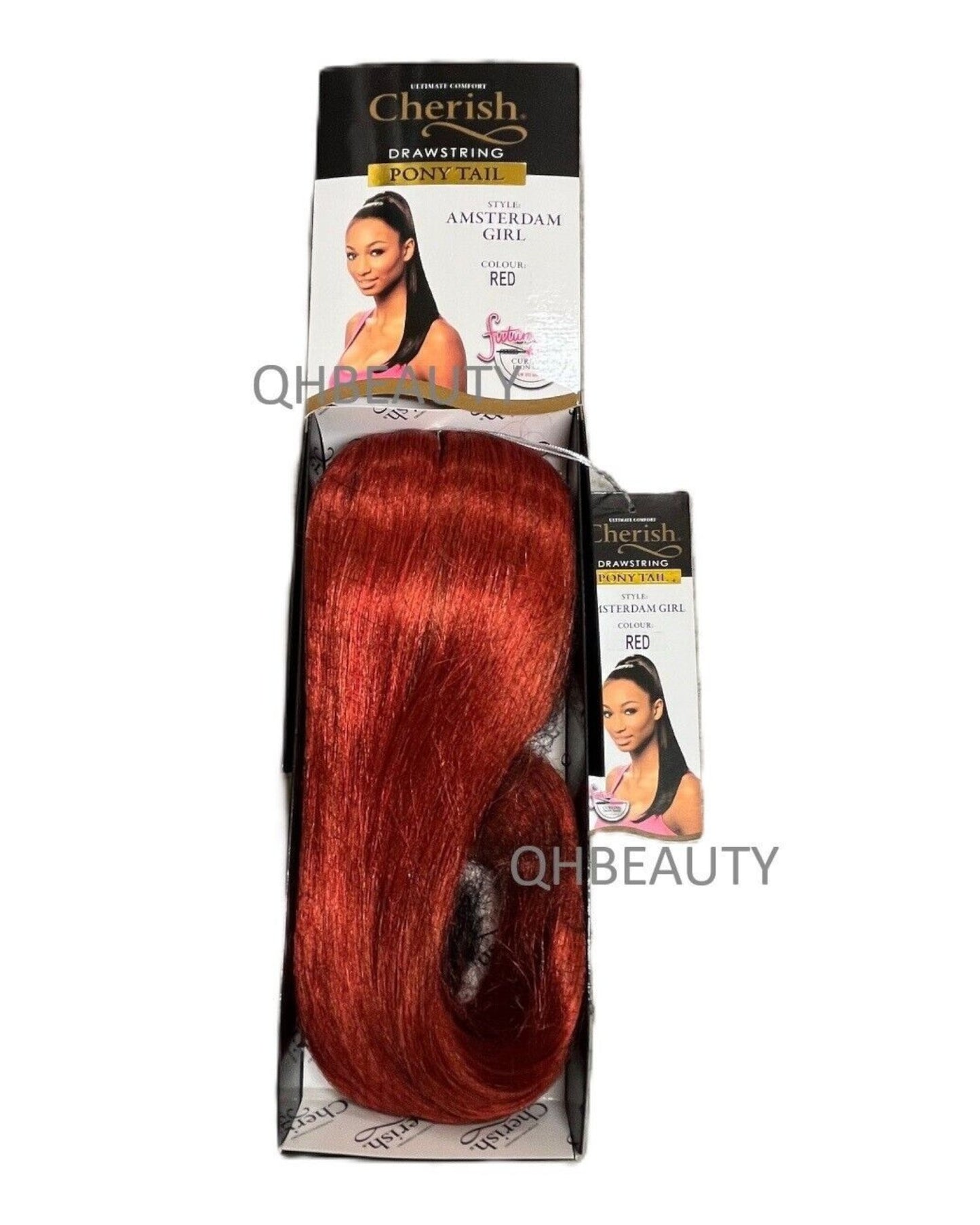 Cherish Synthetic Straight Drawstring Long Natural Ponytail - Amsterdam Girl