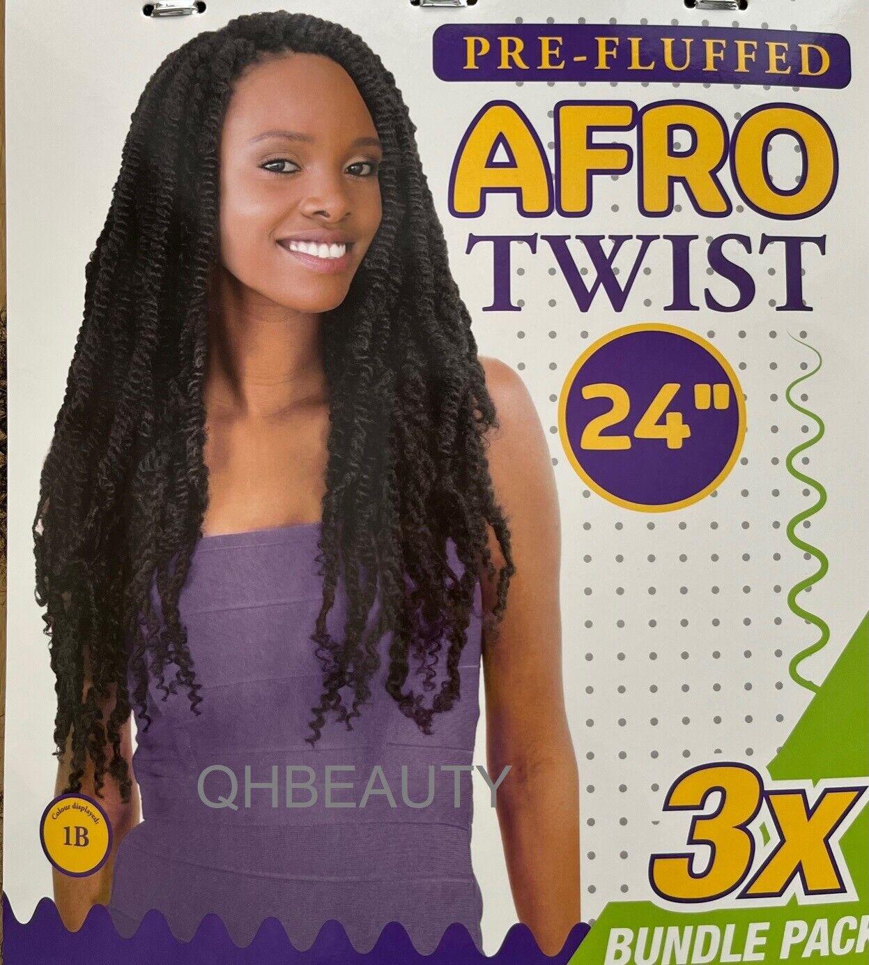 IMPRESSION SYNTHETIC CUBAN BRAIDING HAIR EXTENSION PRE FLUFFED - AFRO TWIST 24''