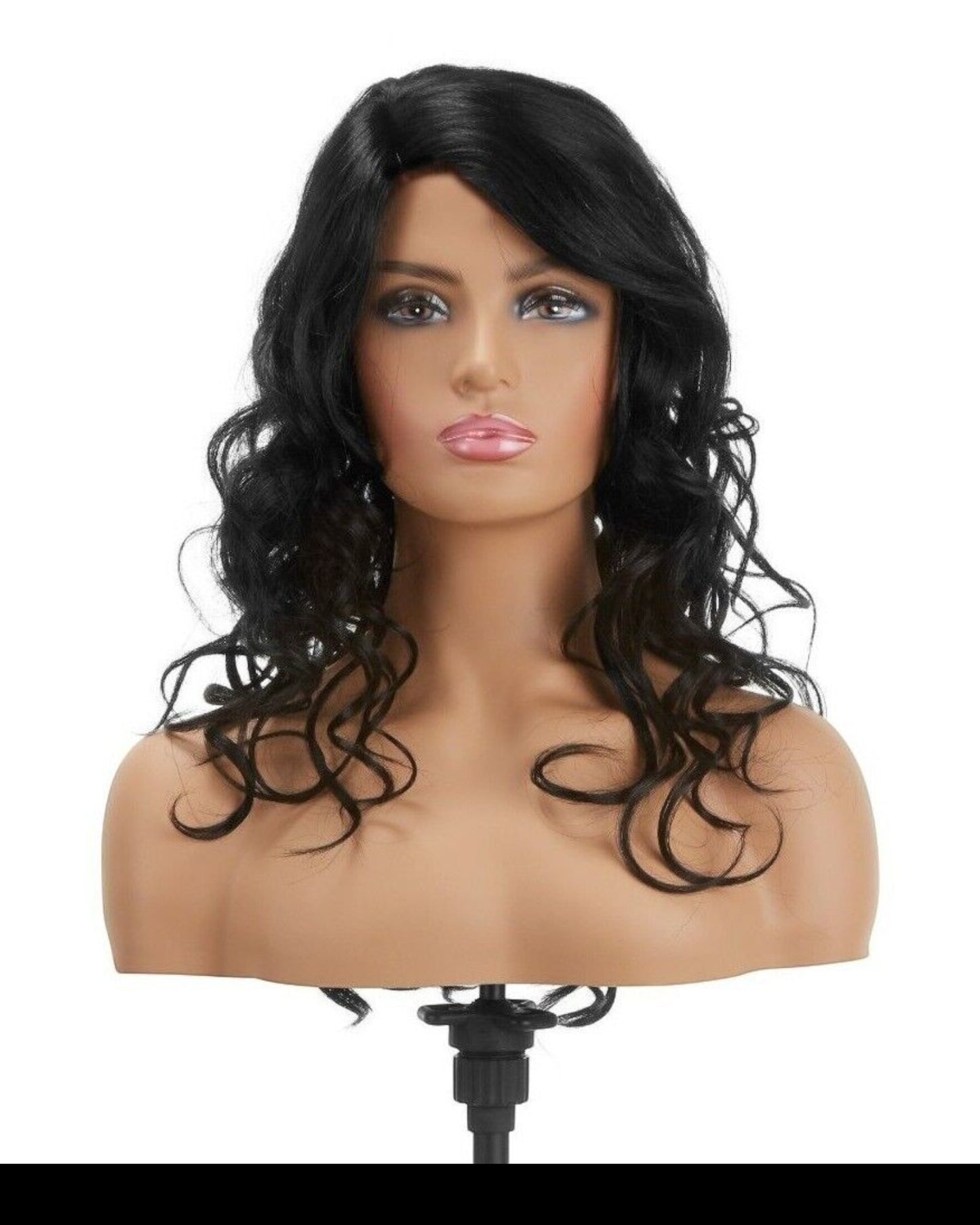 Impression Synthetic Invisible Part Lace Front Long Curly Hair Wig Alexis