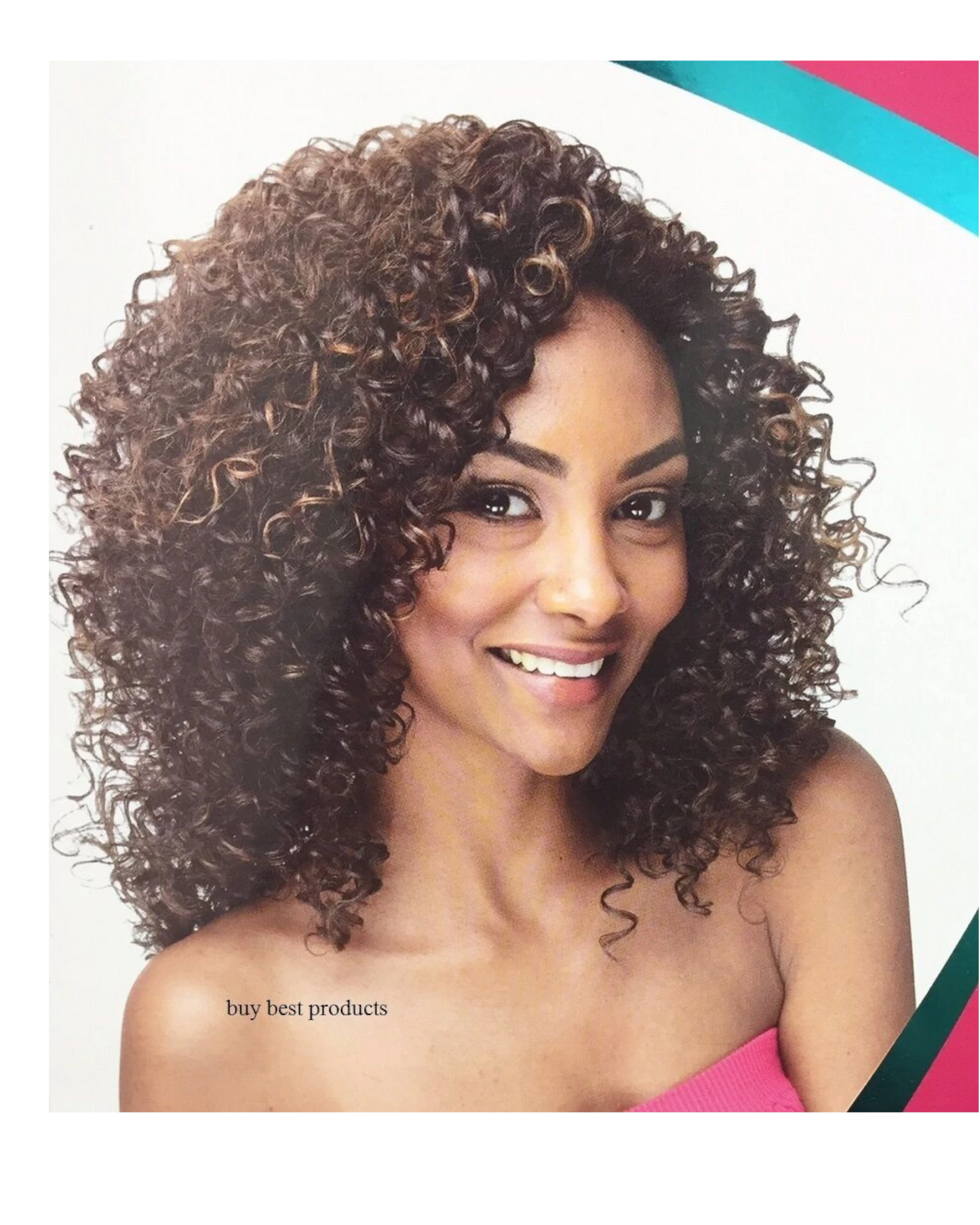 Impression Synthetic Natural Hairline Lace Front Curly Hair Wig - Asmara