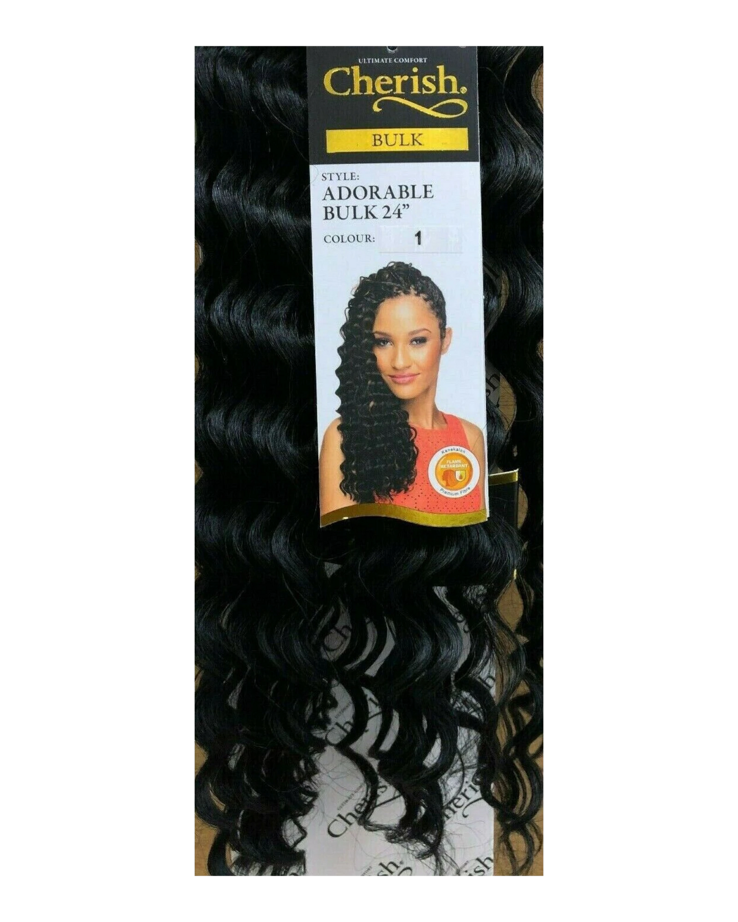 CHERISH SYNTHETIC LONG CURLY HAIR EXTENSION CROCHET BRAIDS - ADORABLE 24 inch7.99