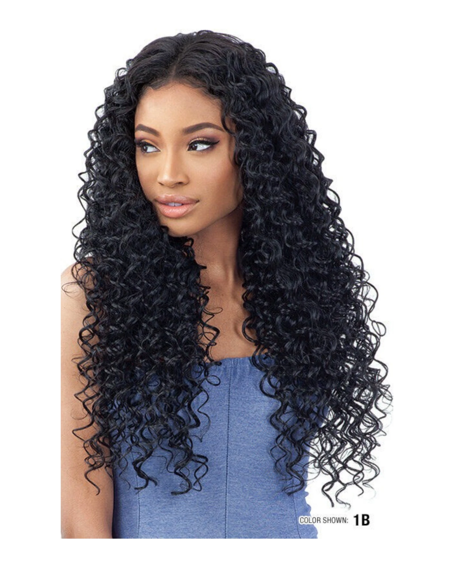 NaturALL SYNTHETIC LONG CURLY HAIR EXTENSION WEAVE - HAWAIIAN CURL 30 INCHES