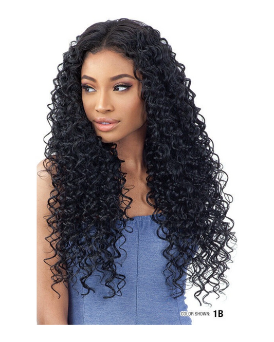 NaturALL SYNTHETIC LONG CURLY HAIR EXTENSION WEAVE - HAWAIIAN CURL 30 INCHES