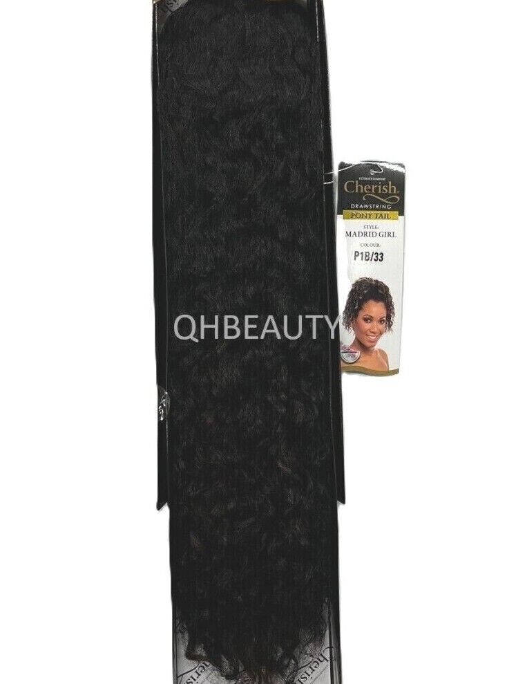 Cherish Synthetic Drawstring Curly Hair Extension Ponytail - Madrid Girl