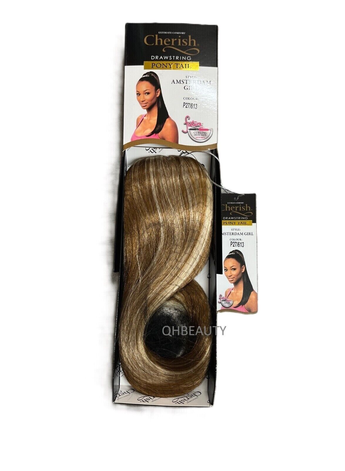 Cherish Synthetic Straight Drawstring Long Natural Ponytail - Amsterdam Girl