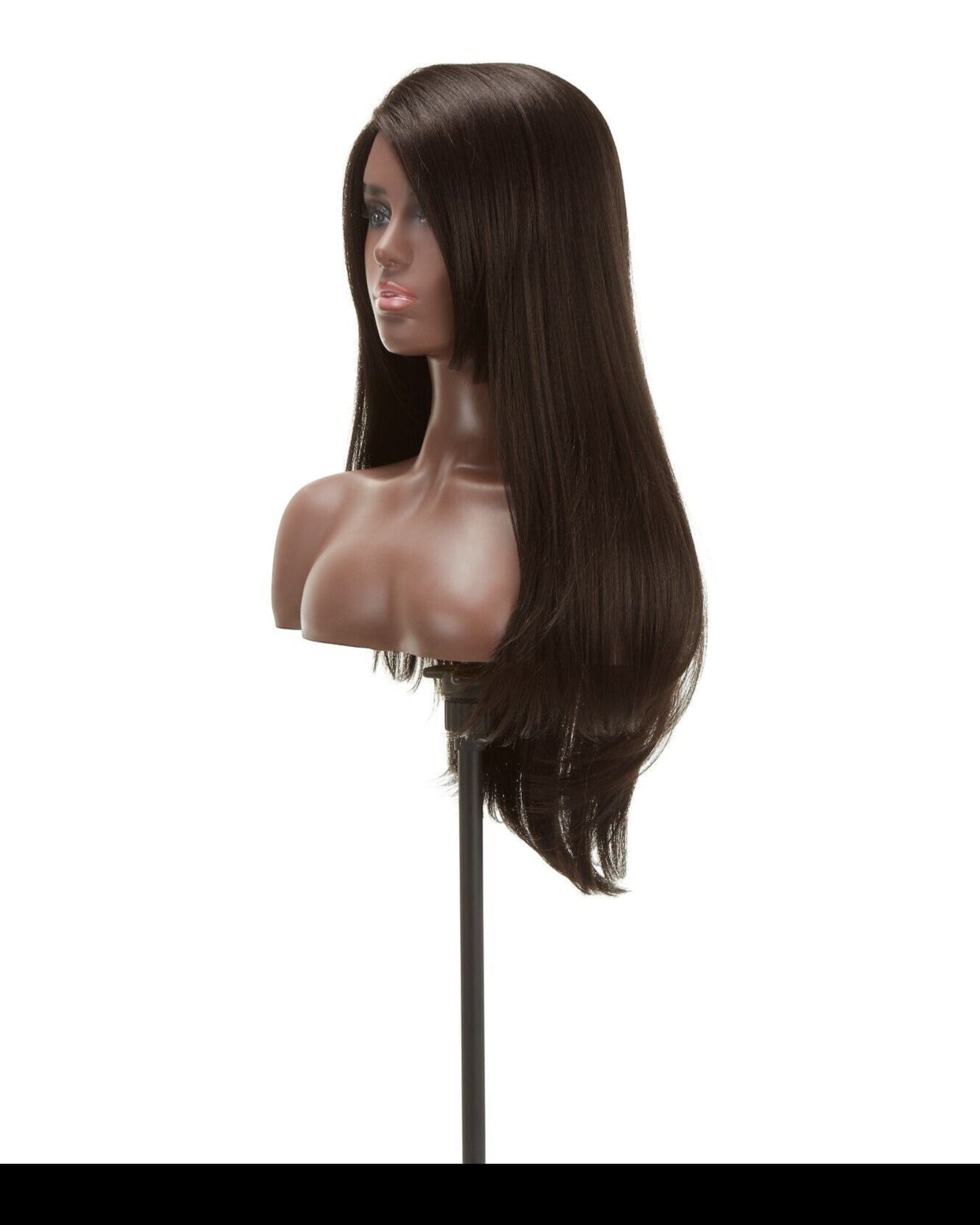 Impression Synthetic Invisible Part Long Straight Lace Front Hair Wig - Destiny