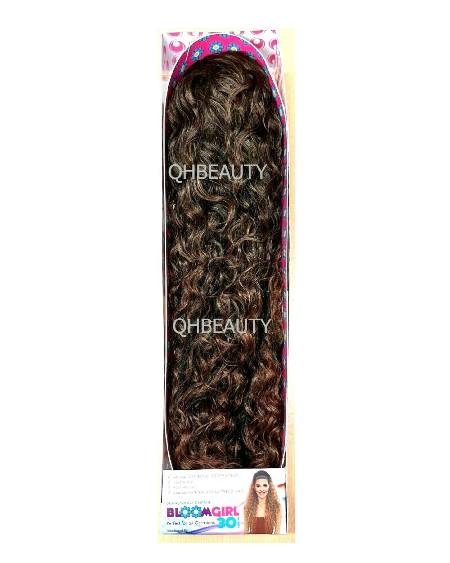 OBSESSION SYNTHETIC DRAWSTRING CURLY LONG HAIR PONYTAIL - BLOOM GIRL 20''  30''