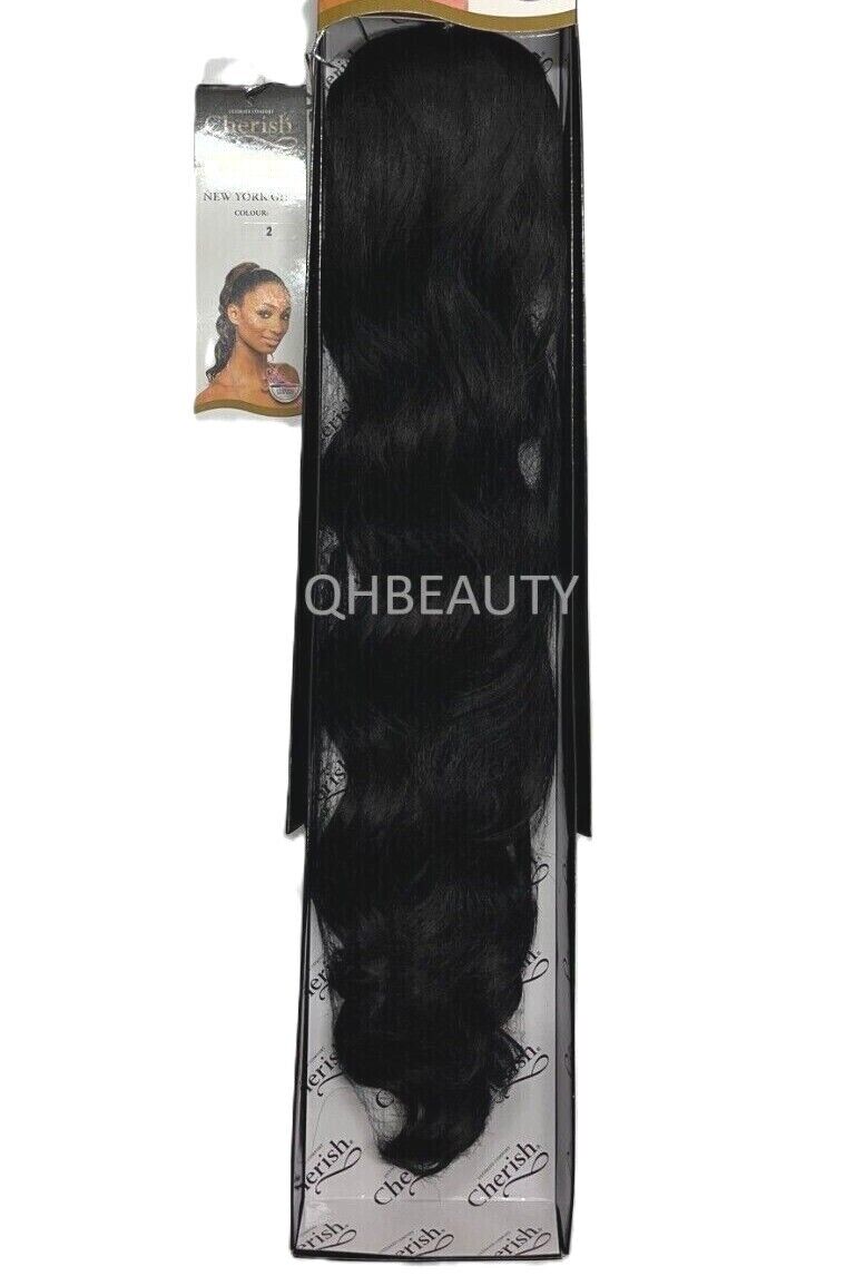 Cherish Synthetic Drawstring Long Curly Hair Extension Ponytail - New York Girl