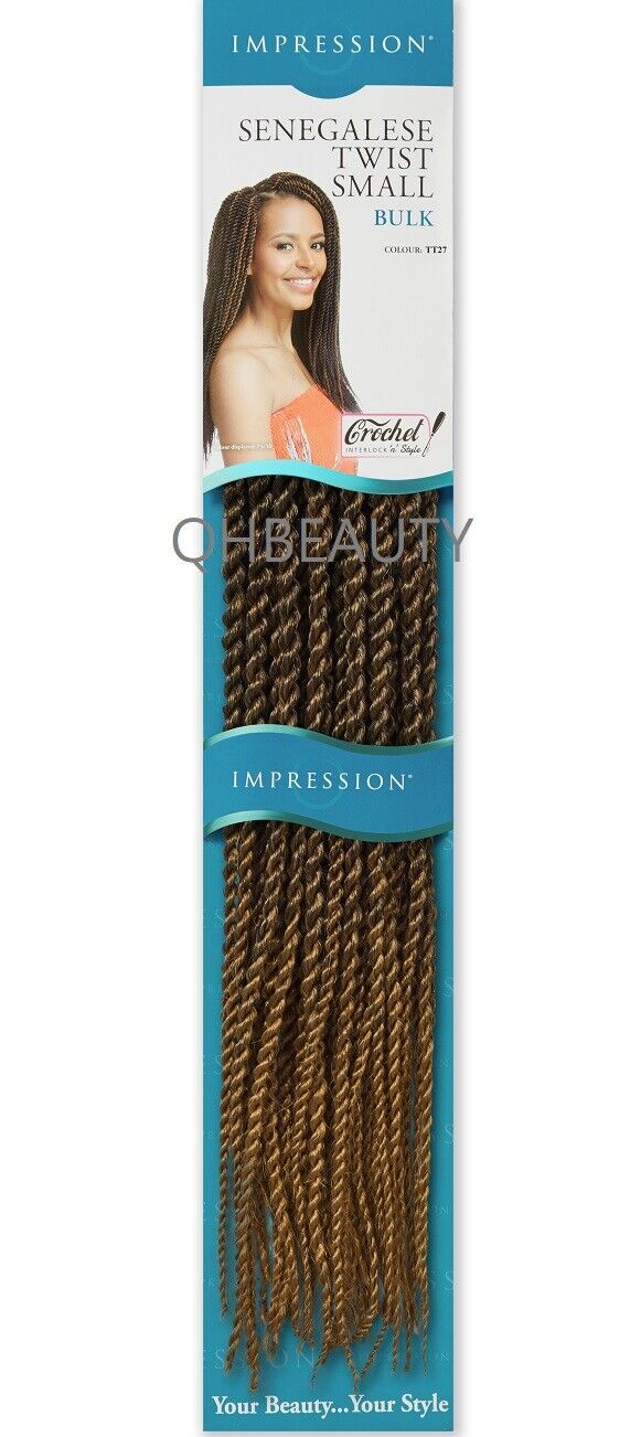 IMPRESSION SYNTHETIC HAIR EXTENSION BRAIDS - SENEGALESE TWIST SMALL BULK