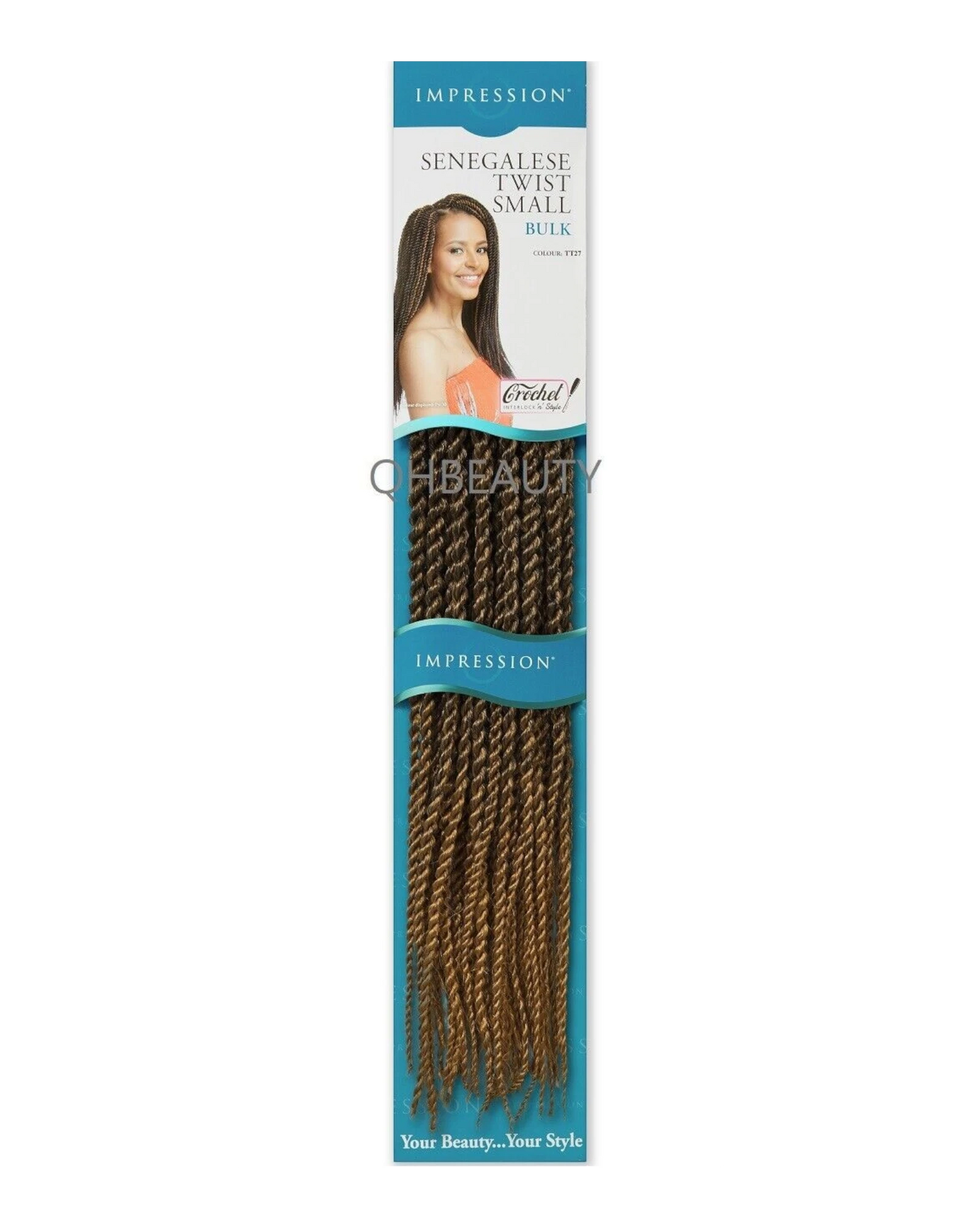 IMPRESSION SYNTHETIC HAIR EXTENSION BRAIDS - SENEGALESE TWIST SMALL BULK