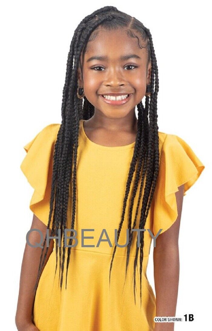 IMPRESSION SYNTHETIC KIDS CROCHET HAIR EXTENSION PRE STRETCHED BRAID 28 /  14 ''