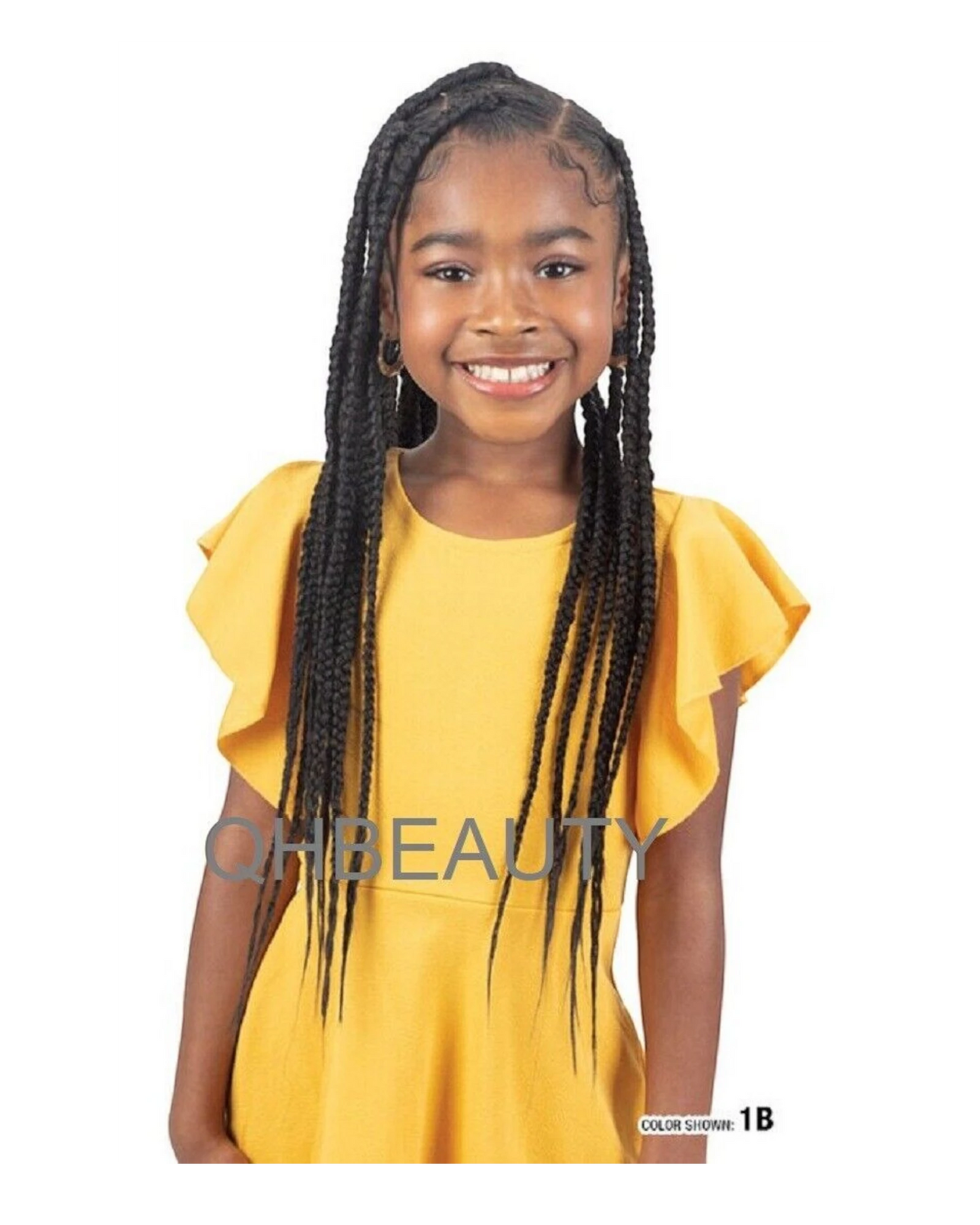 IMPRESSION SYNTHETIC KIDS CROCHET HAIR EXTENSION PRE STRETCHED BRAID 28 /  14 ''