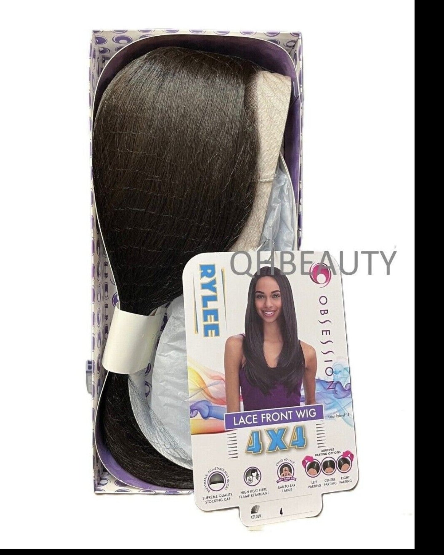 Obsession Synthetic Swiss HD 4x4 Lace Front Free Part Layered Hair Wig - RYLEE