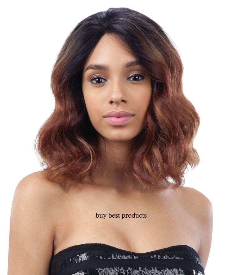 FREETRESS SYNTHETIC EQUAL SILK BASE LACE FRONT SHORT WAVY HAIR WIG - TRIXIE