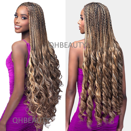 CHERISH SYNTHETIC CURLY HAIR EXTENSION BRAID - 3 x SPIRAL FRENCH CURL 28 INCHES