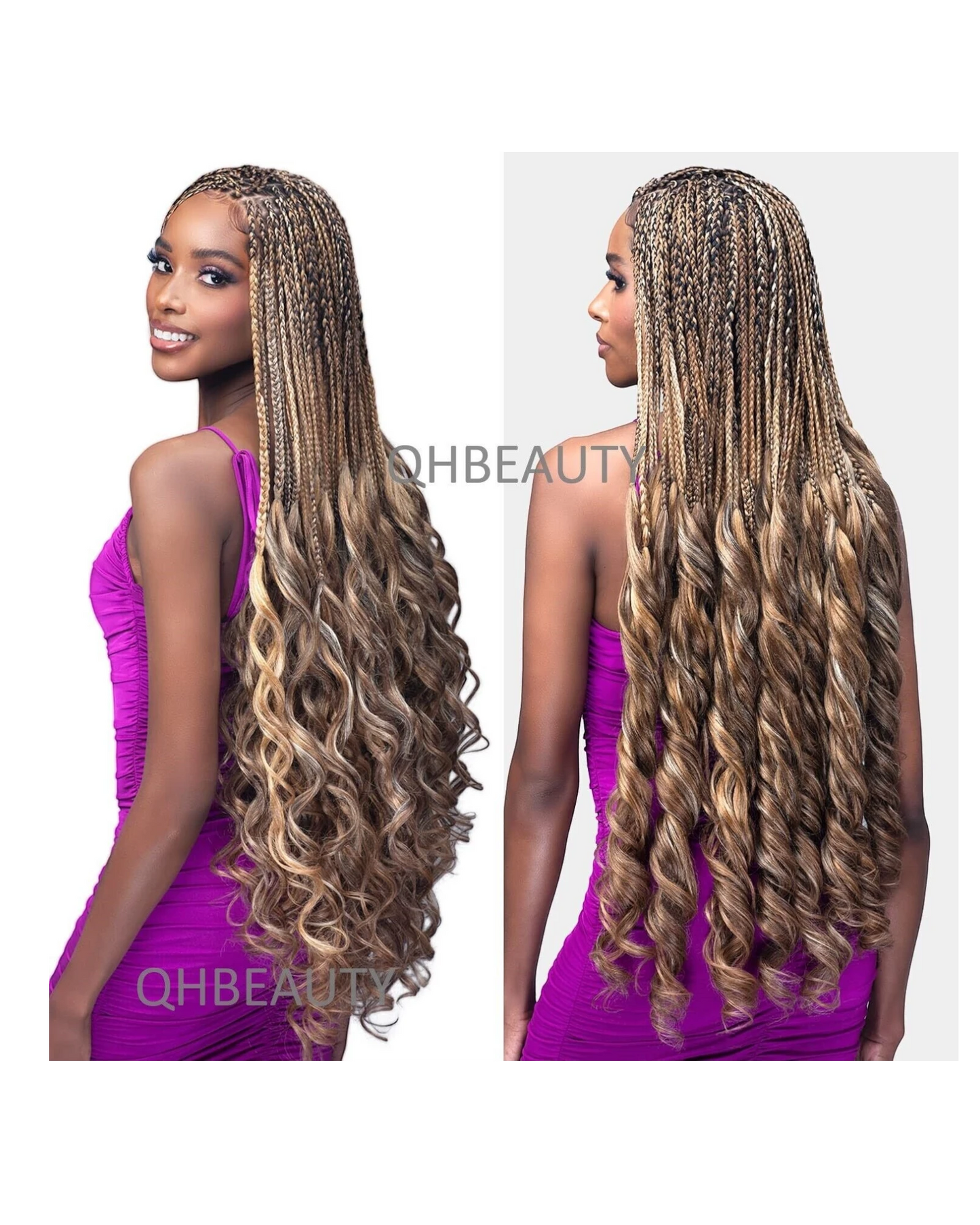 CHERISH SYNTHETIC CURLY HAIR EXTENSION BRAID - 3 x SPIRAL FRENCH CURL 28 INCHES