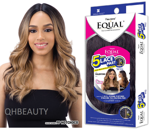 Freetress Equal Synthetic 5 Inch Lace Part Curly Long Hair Wig - VALENTINO
