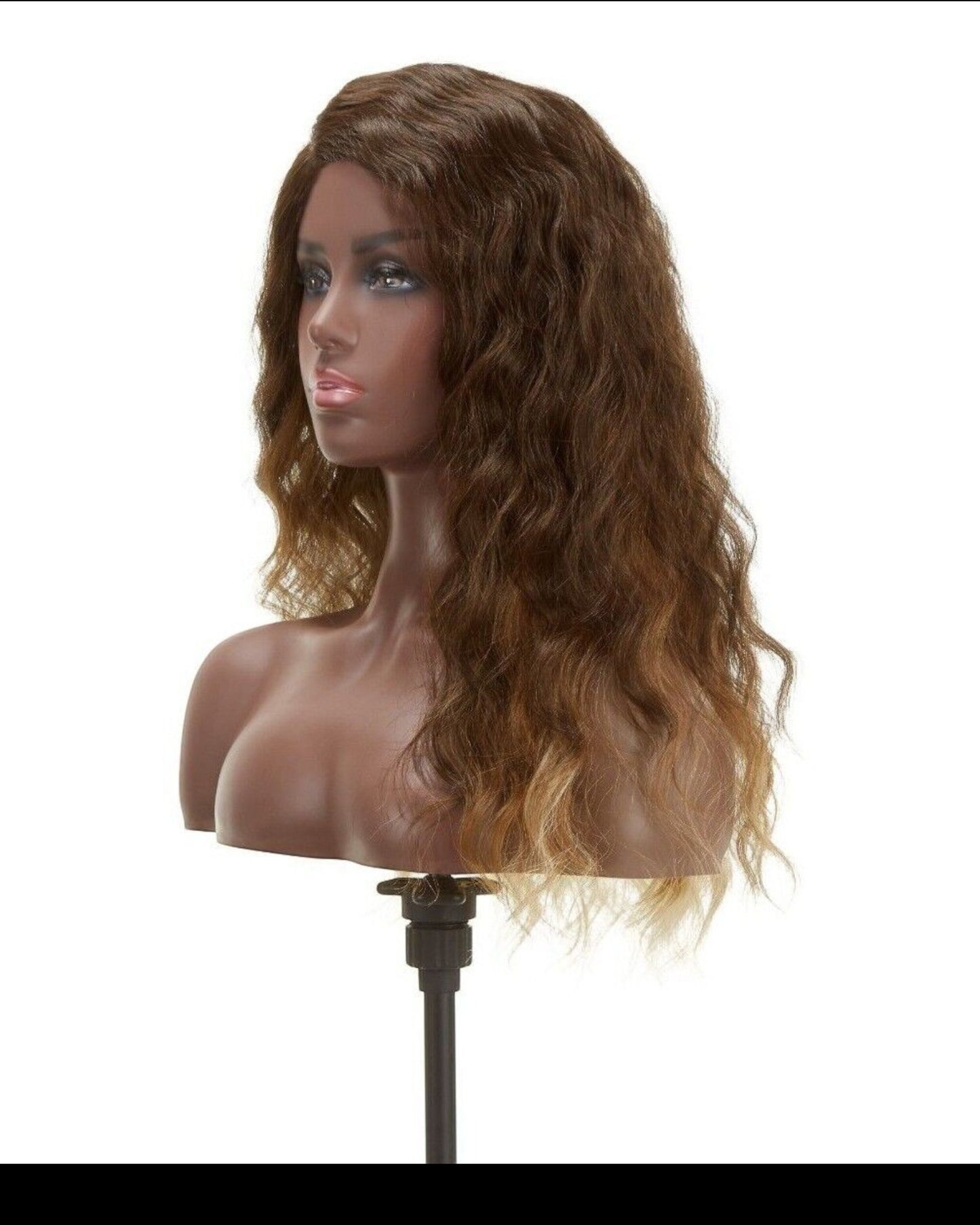 Impression Synthetic Invisible L Part Lace Curly Hair Wig - Alicia