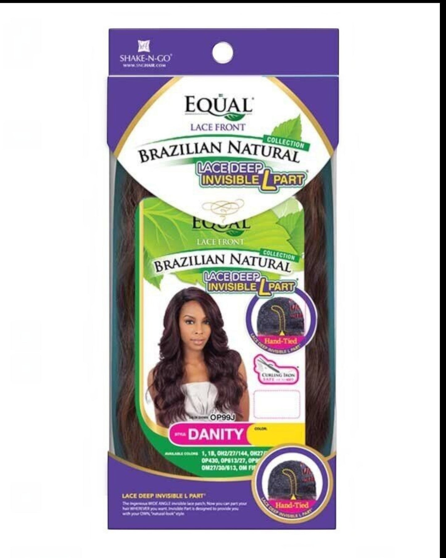 FreeTress Equal Synthetic Brazilian Natural L Part Lace Front Hair Wig - Danity