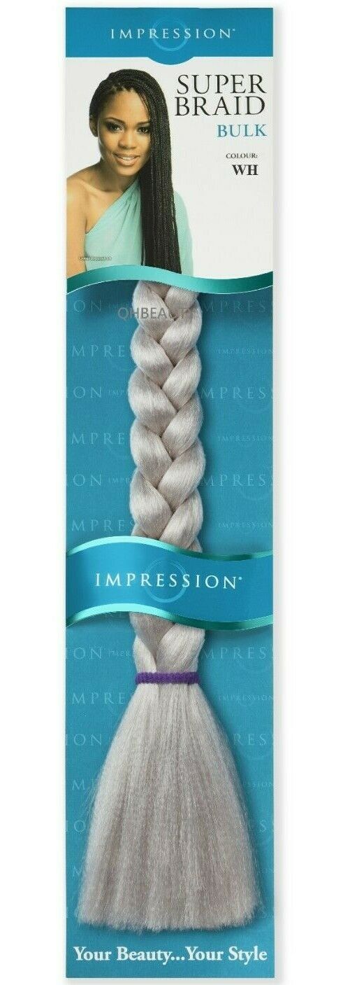 Impression Synthetic Natural Long Ultra Crochet Hair Extensions Super Braid 86"