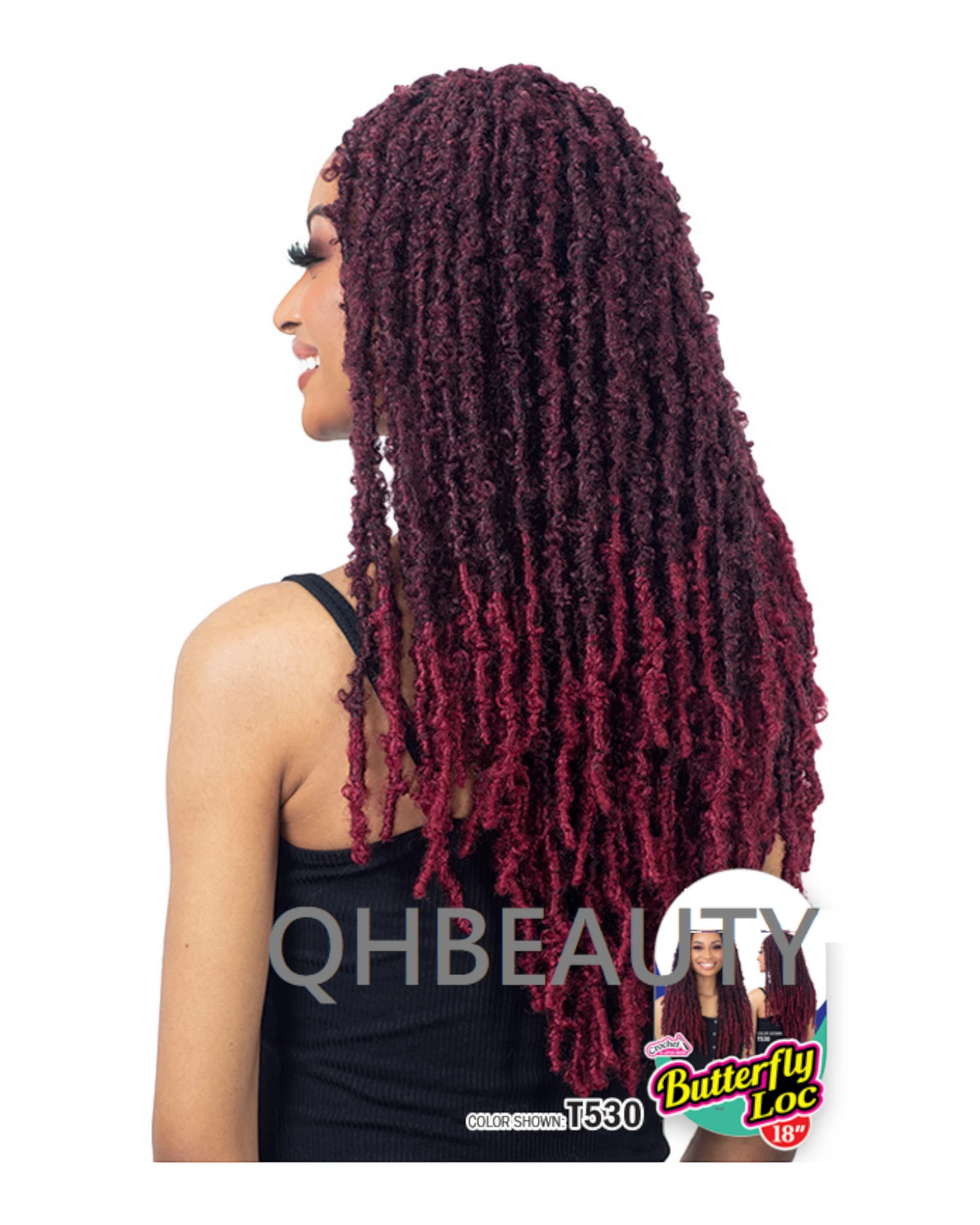 Cherish Synthetic  Pre-Looped Braid Hair Extensions - Butterfly Locs 12" & 18"