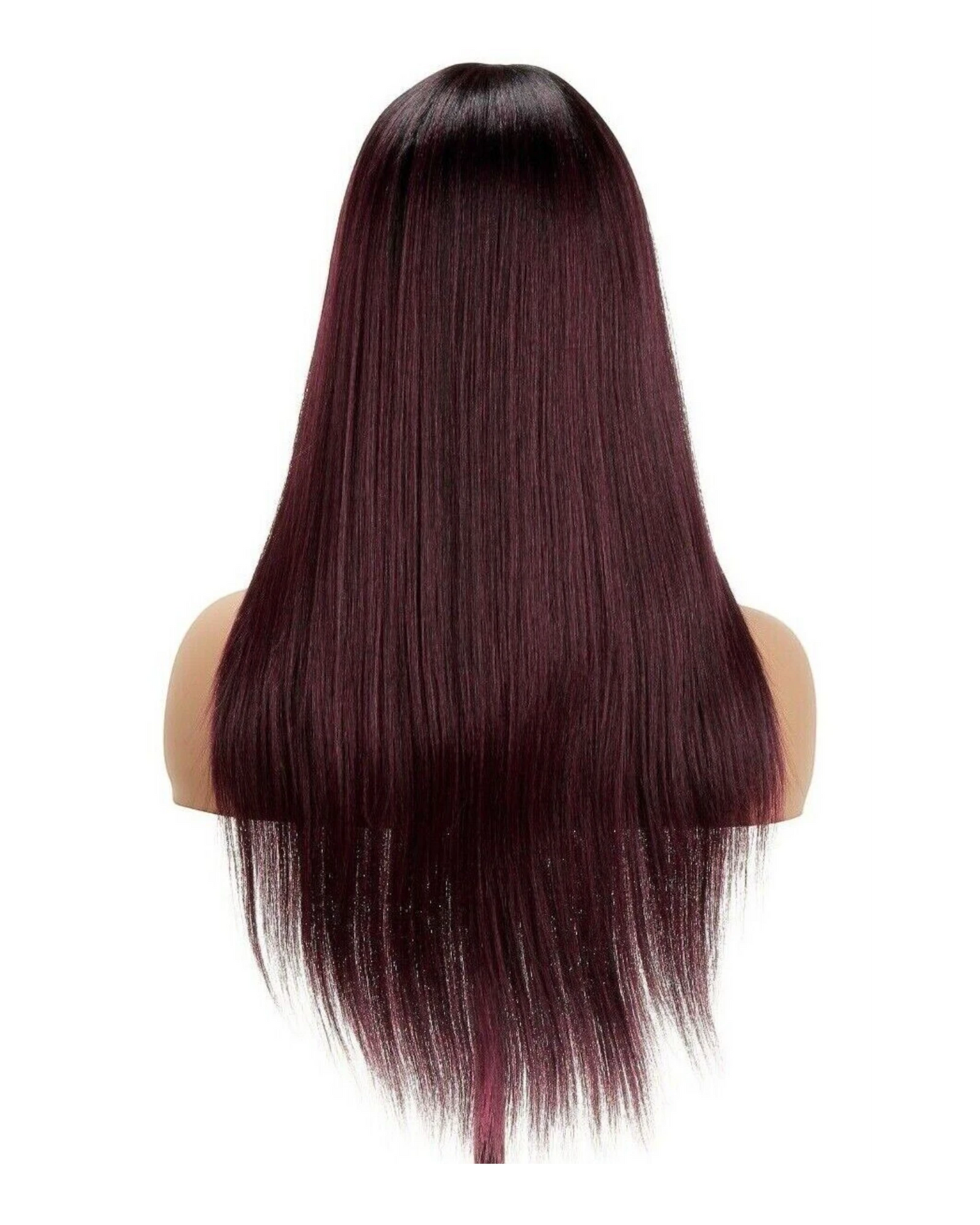 Impression Synthetic Hand Made Long Straight Bangs Hair Wig  Alexandra