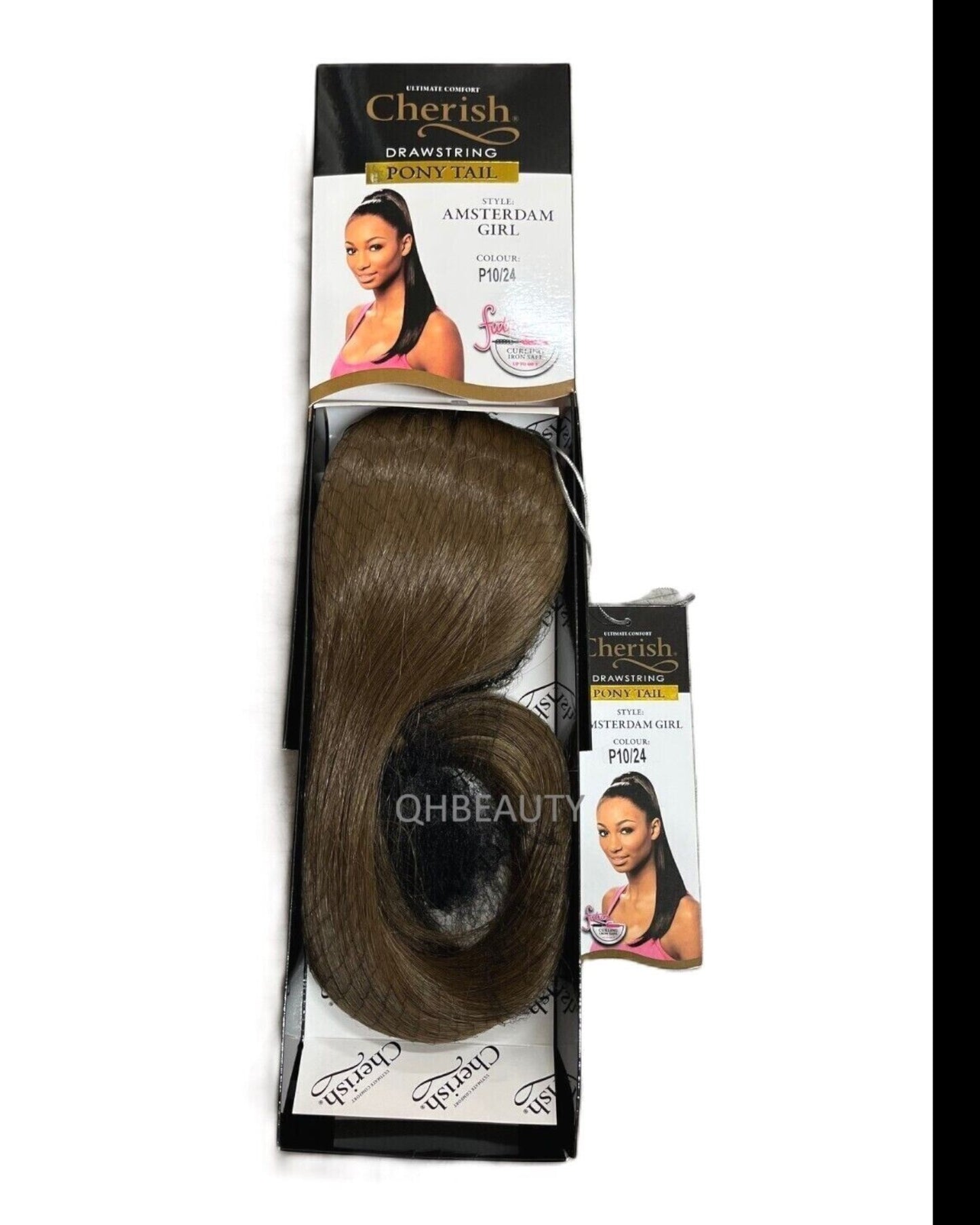 Cherish Synthetic Straight Drawstring Long Natural Ponytail - Amsterdam Girl