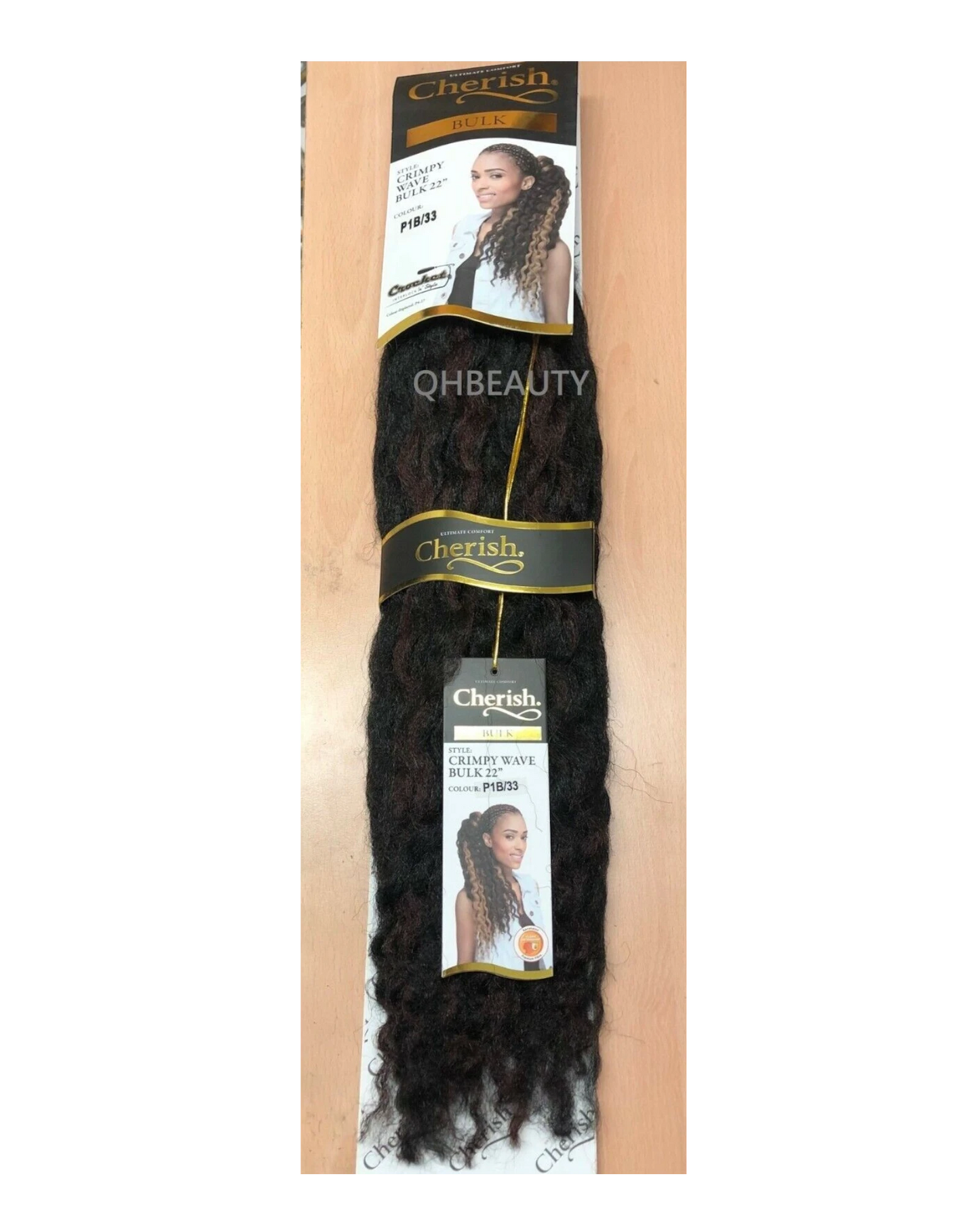 CHERISH SYNTHETIC CROCHET AFRO BULK HAIR EXTENSION BRAIDS - CRIMPY WAVE 22 INCH