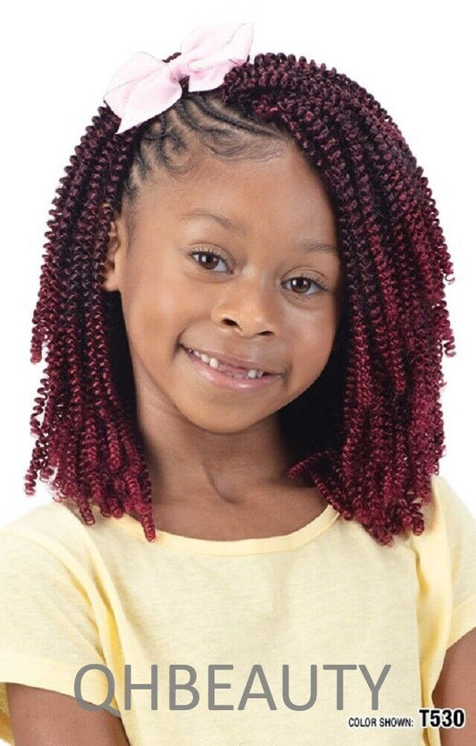 CHERISH SYNTHETIC JUNIOR KIDS CROCHET BRAID HAIR EXTENSION  BOHEMIAN CURL 8 INCH