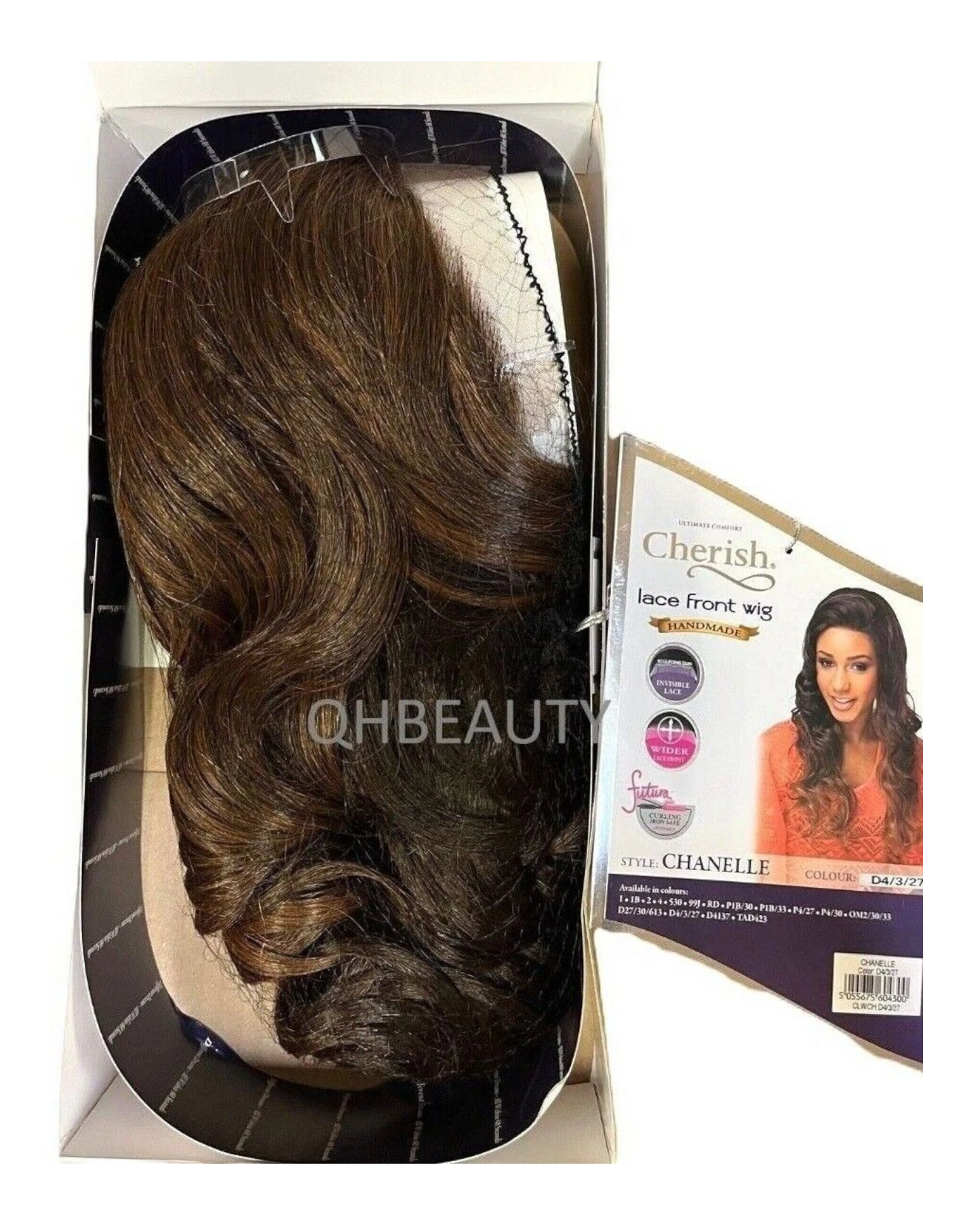Cherish Synthetic Wider Lace Front Hand Made Long Curly Hair Wig - Chanelle