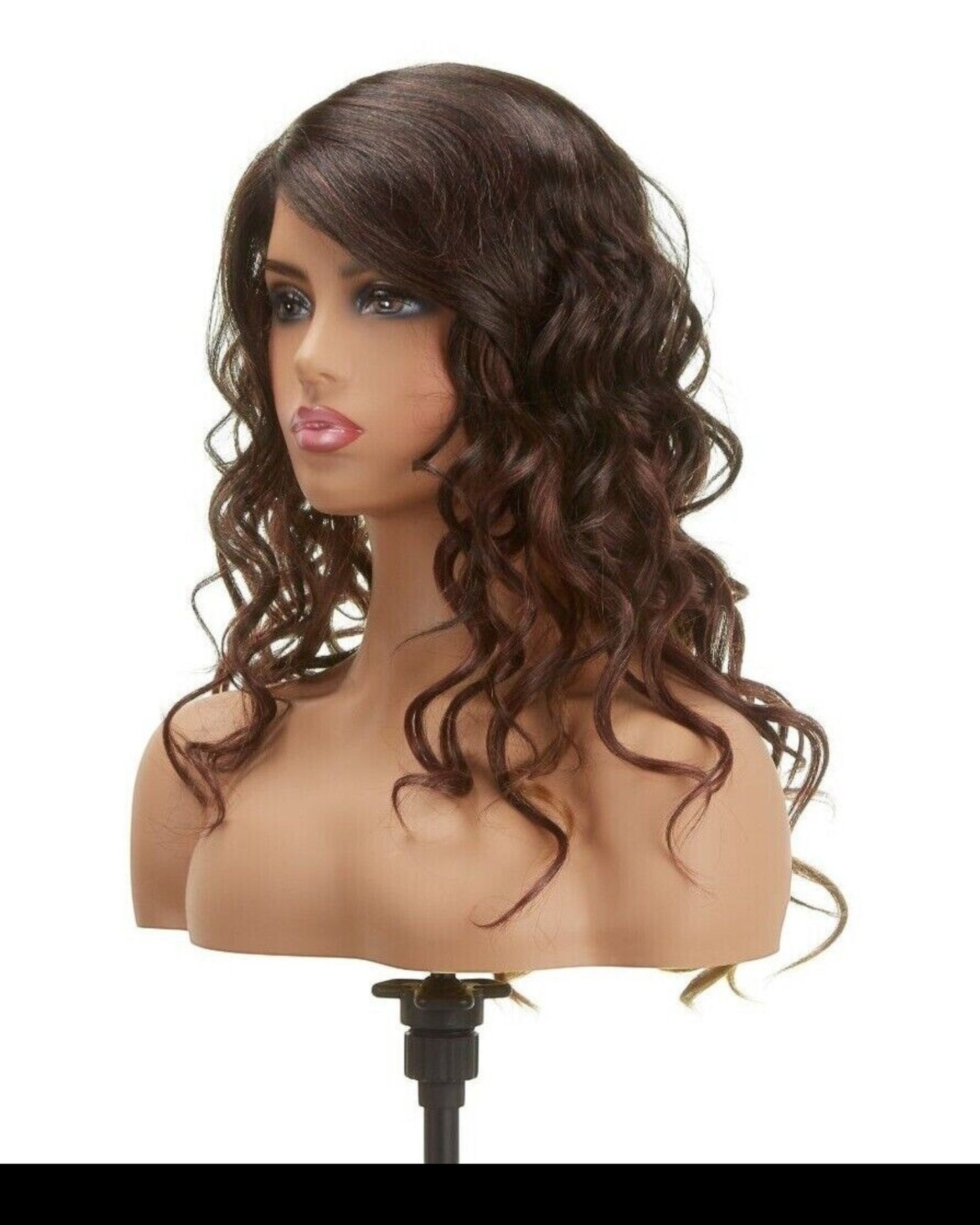 Impression Synthetic Invisible Part Lace Front Long Curly Hair Wig Alexis