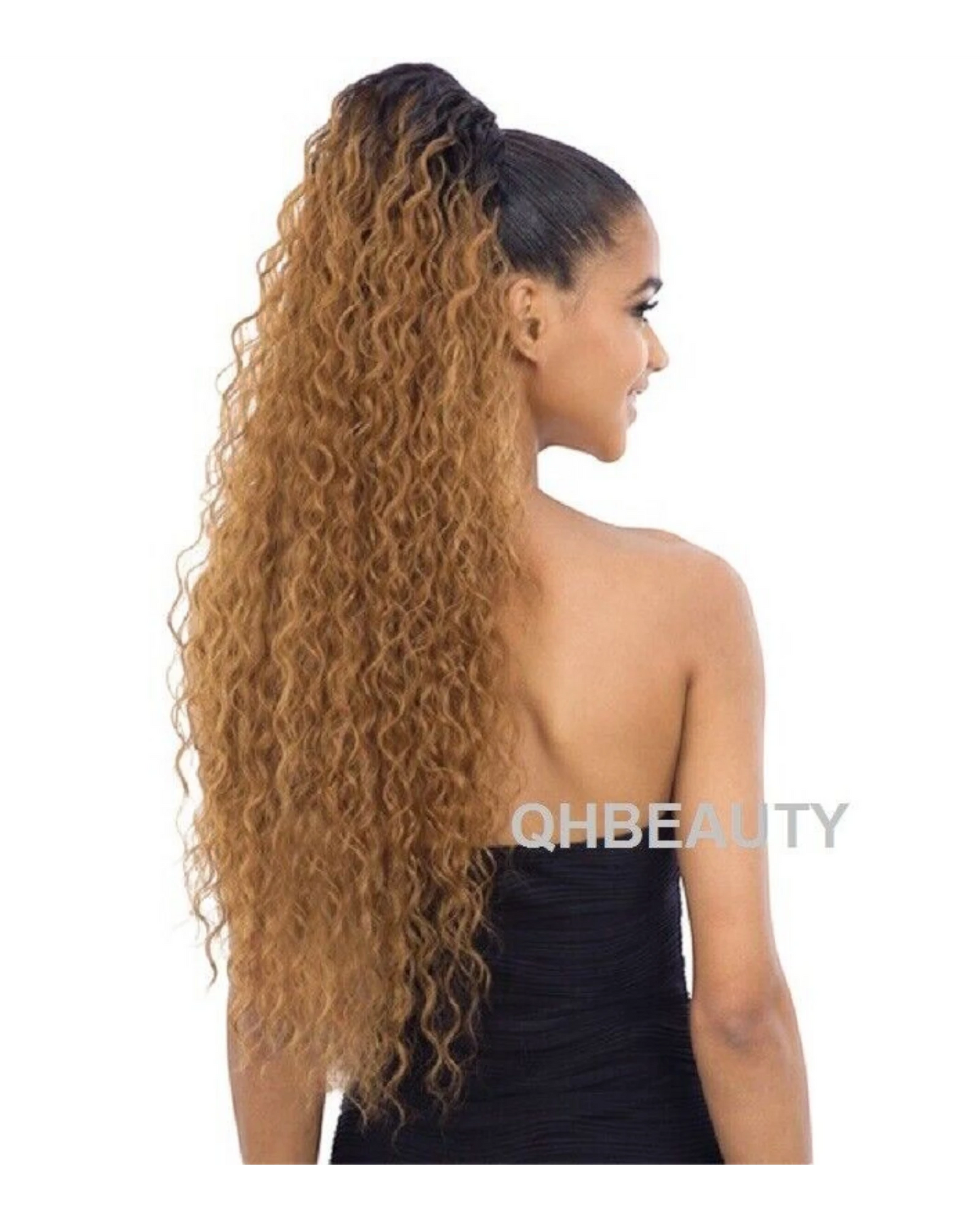 OBSESSION SYNTHETIC DRAWSTRING CURLY LONG HAIR PONYTAIL - BLOOM GIRL 20''  30''