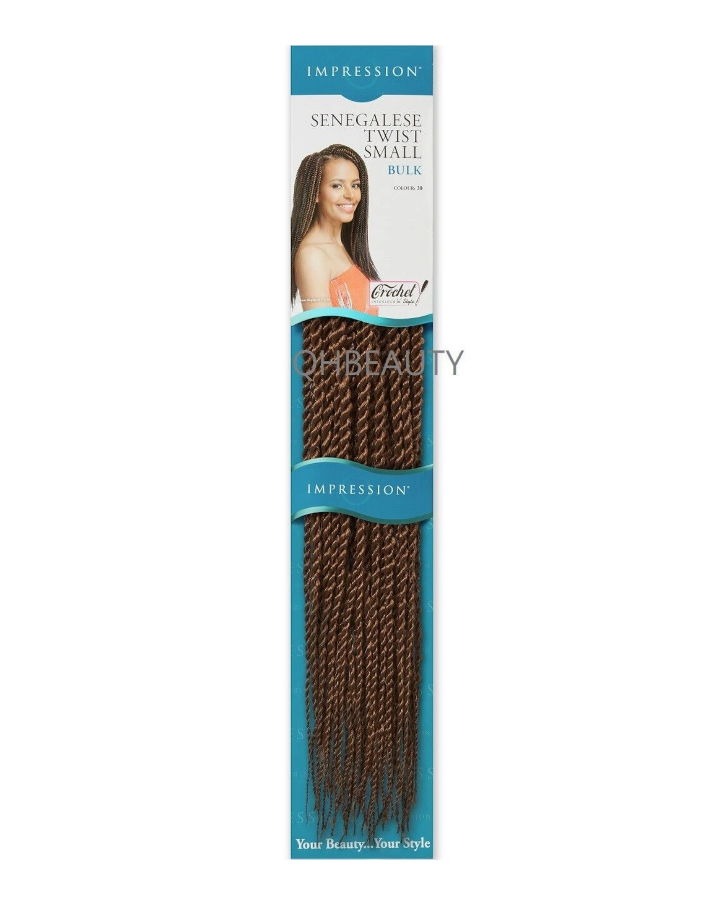 IMPRESSION SYNTHETIC HAIR EXTENSION BRAIDS - SENEGALESE TWIST SMALL BULK