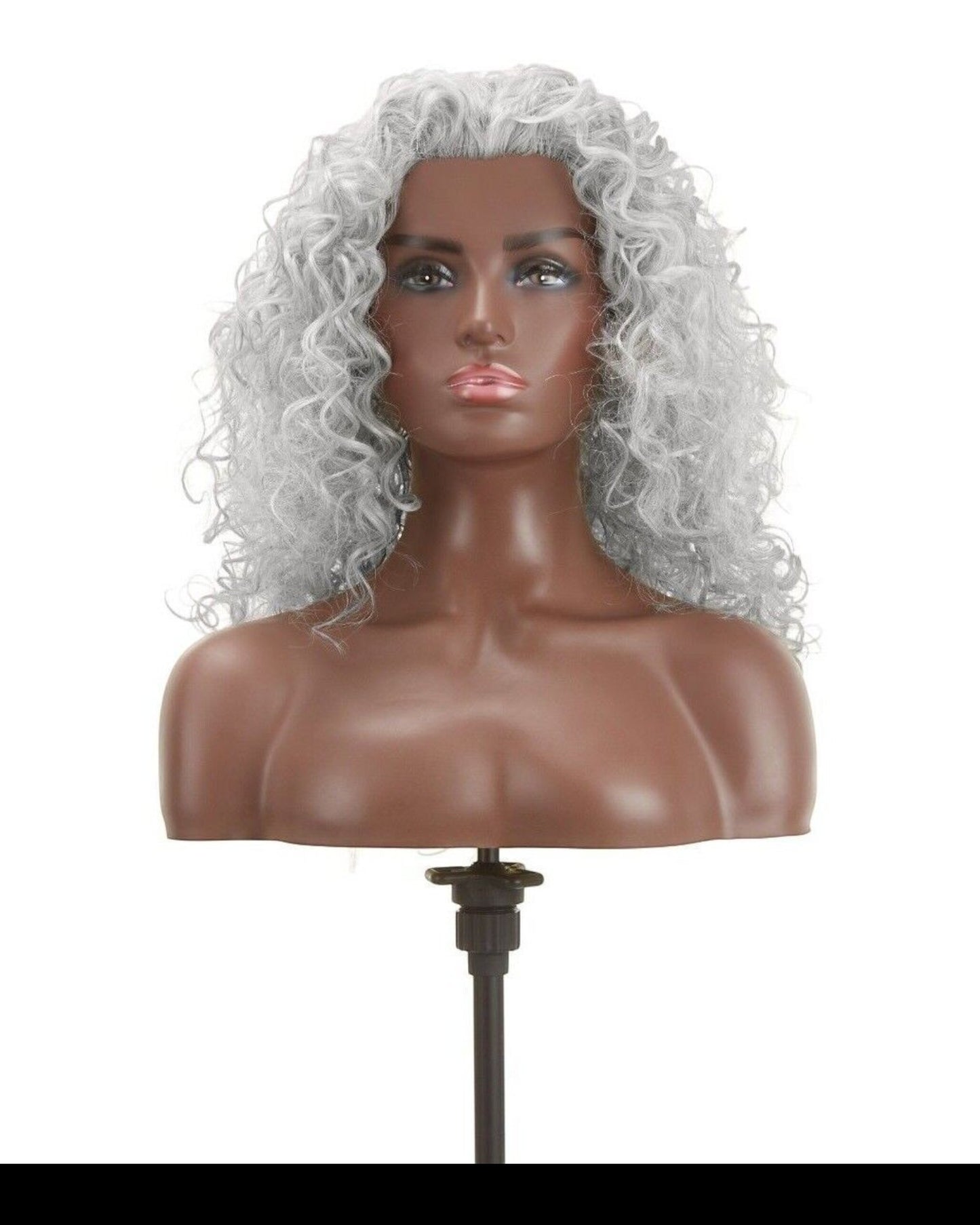 Impression Synthetic Natural Hair Line Long Curly Lace L Part Hair Wig - Emma