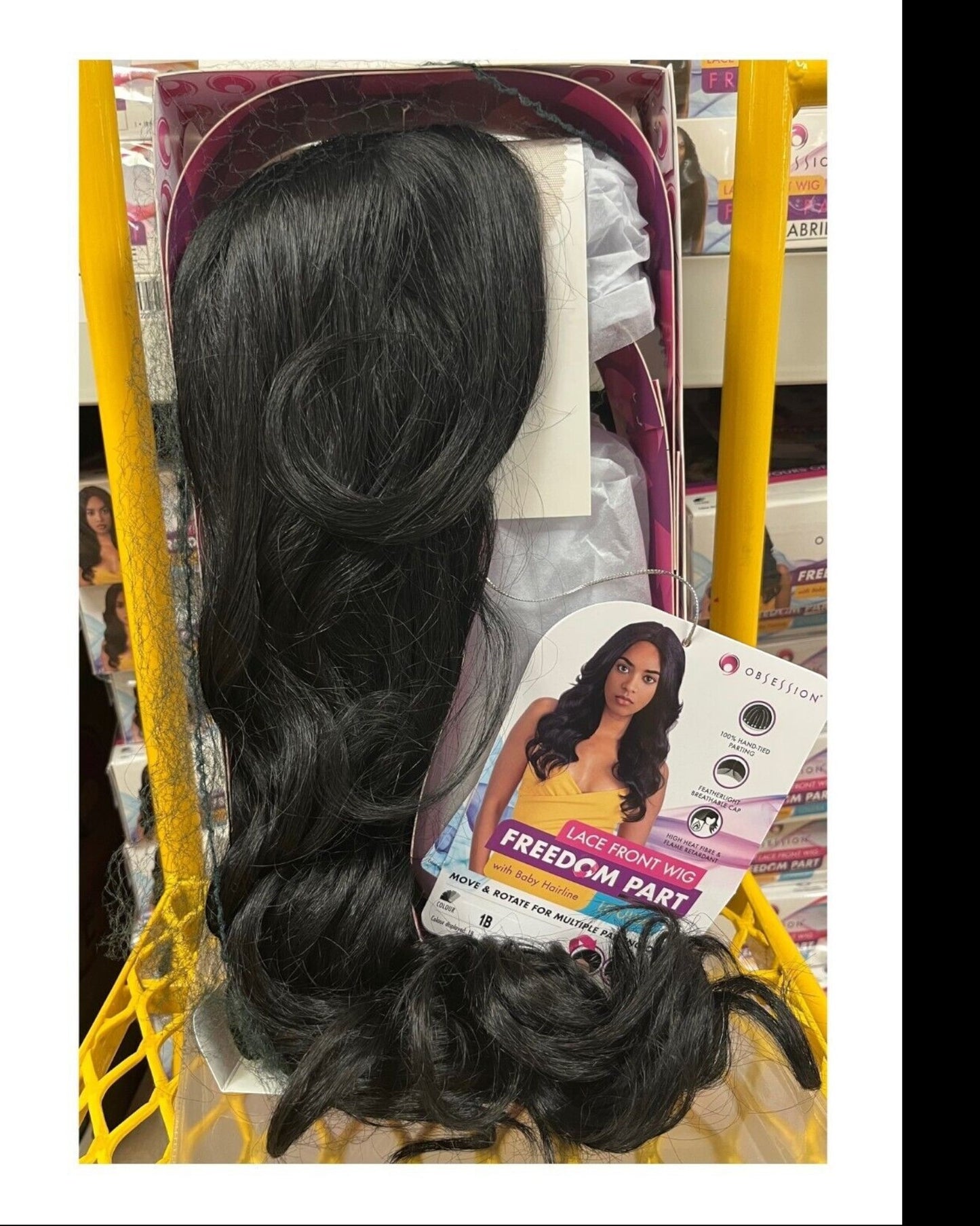 Obsession Synthetic Lace Front Free Part Hand Tied Curly Hair Wig - LOUISA