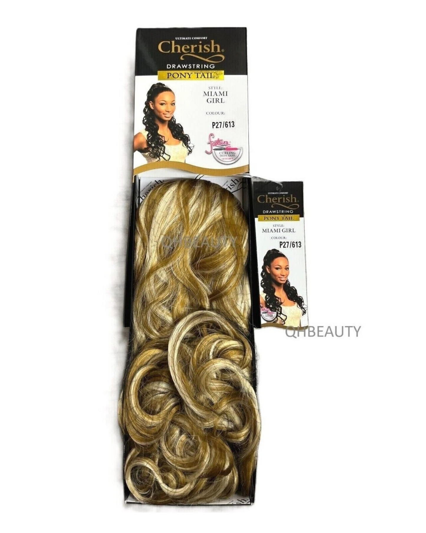 Cherish Synthetic Long Curly Drawstring Natural Hair Ponytail - Miami Girl