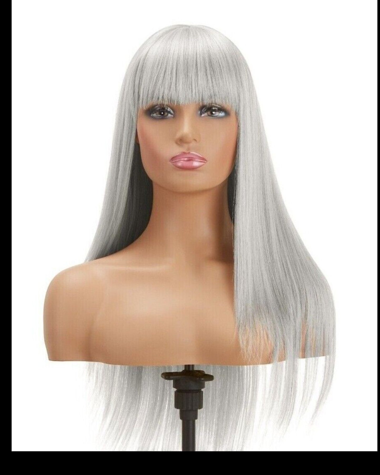 Impression Synthetic Hand Made Long Straight Bangs Hair Wig  Alexandra