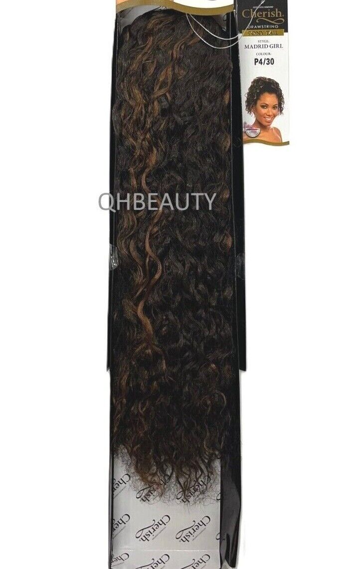 Cherish Synthetic Drawstring Curly Hair Extension Ponytail - Madrid Girl