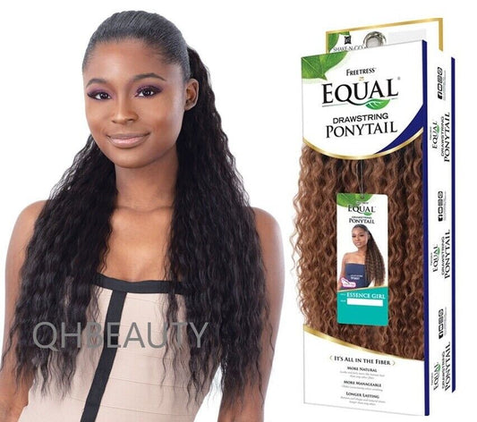 FREETRESS EQUAL DRAWSTRING SYNTHETIC LONG CURLY HAIR PONYTAIL - ESSENCE GIRL