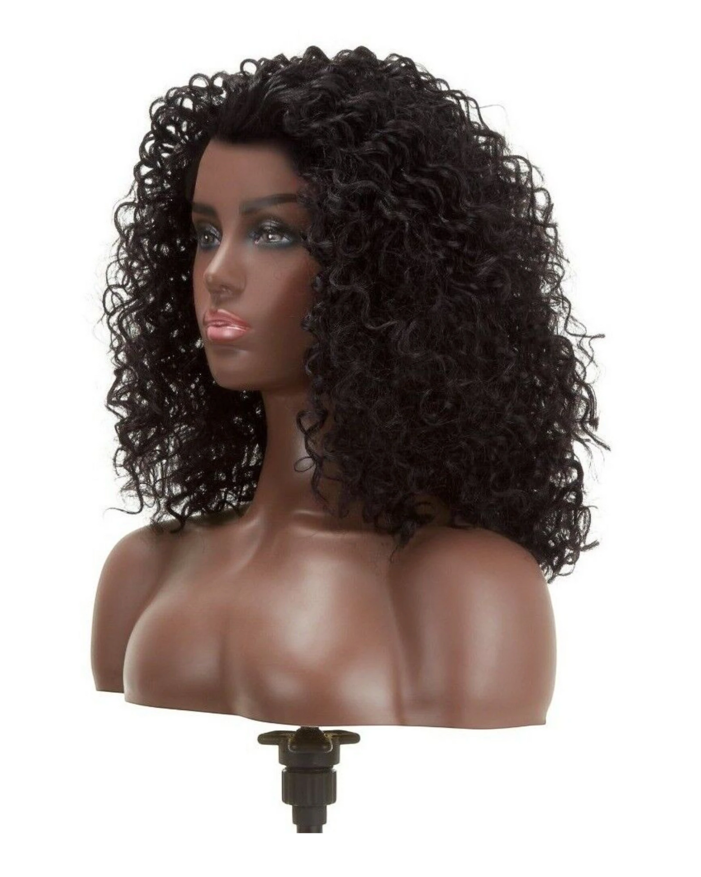 Impression Synthetic Natural Hairline Lace Front Curly Hair Wig - Asmara