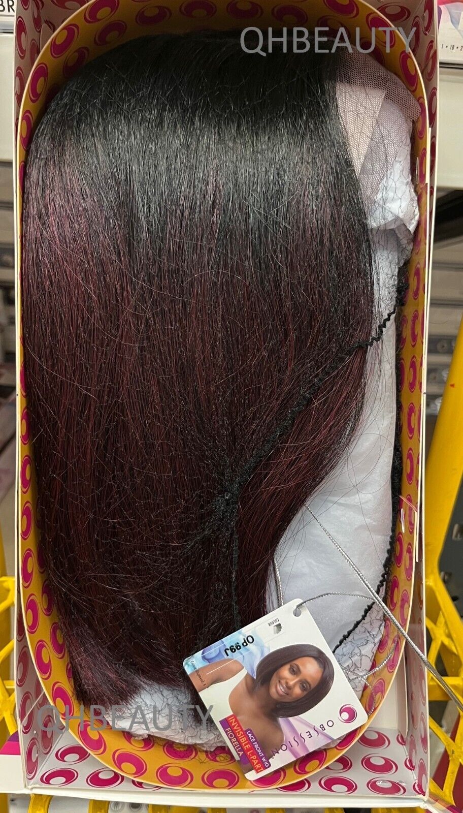 Obsession Synthetic Lace Front Free Part Hand Tied Straight Hair Wig - FIORELLA