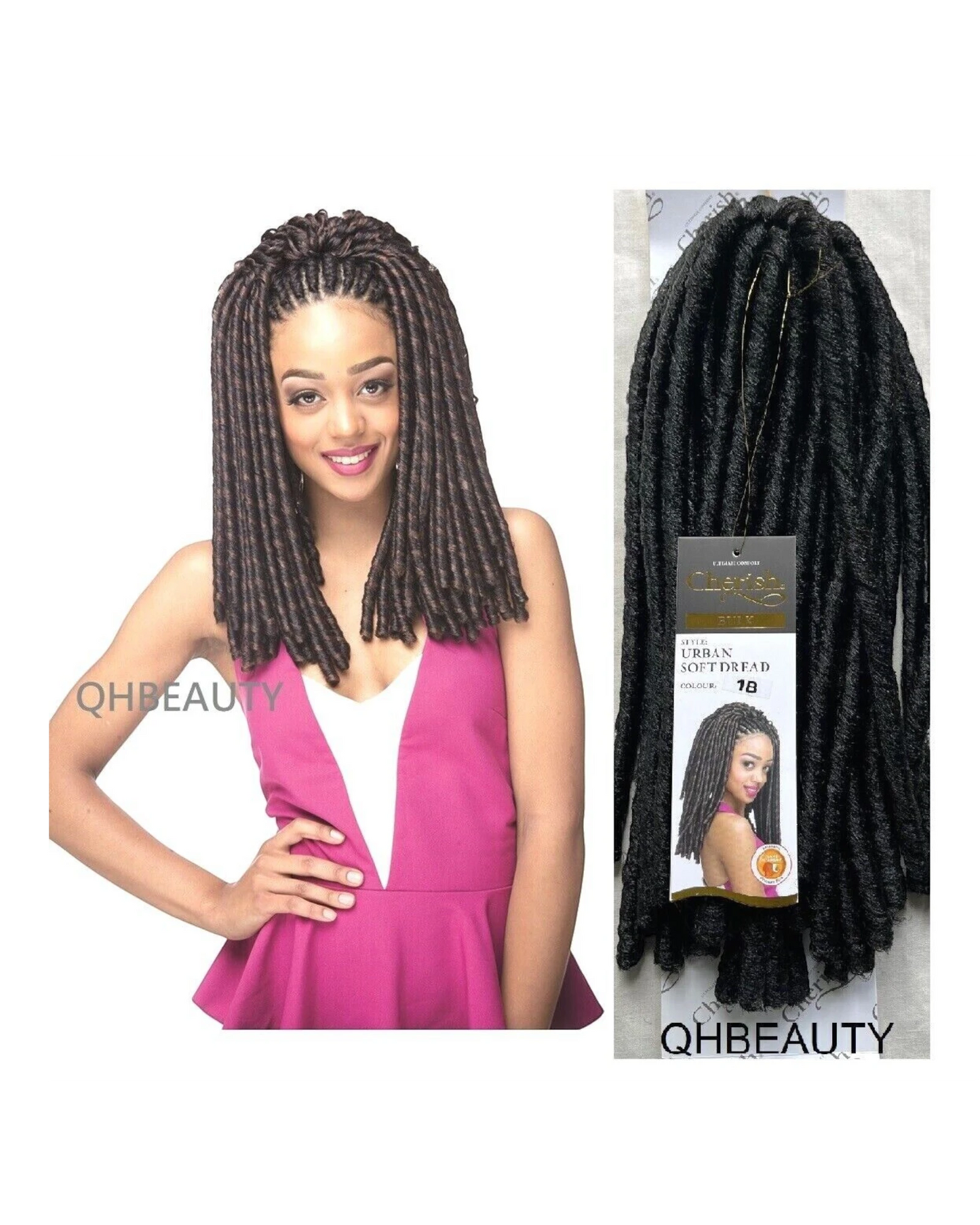 Cherish Synthetic Bulk Crochet Afro Hair Extension braid - URBAN SOFT DREAD