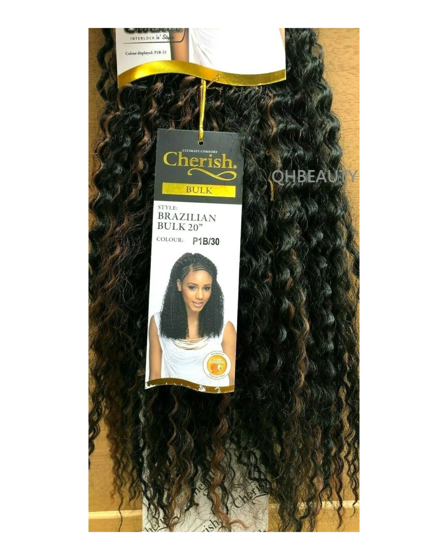 Cherish Synthetic Crochet Braid Curly Hair Extension Style - Brazilian Bulk 20"